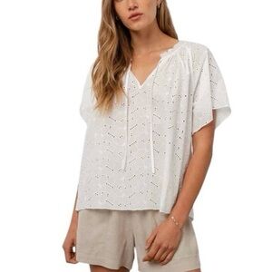 Rails Marisol Embroidered Eyelet Top